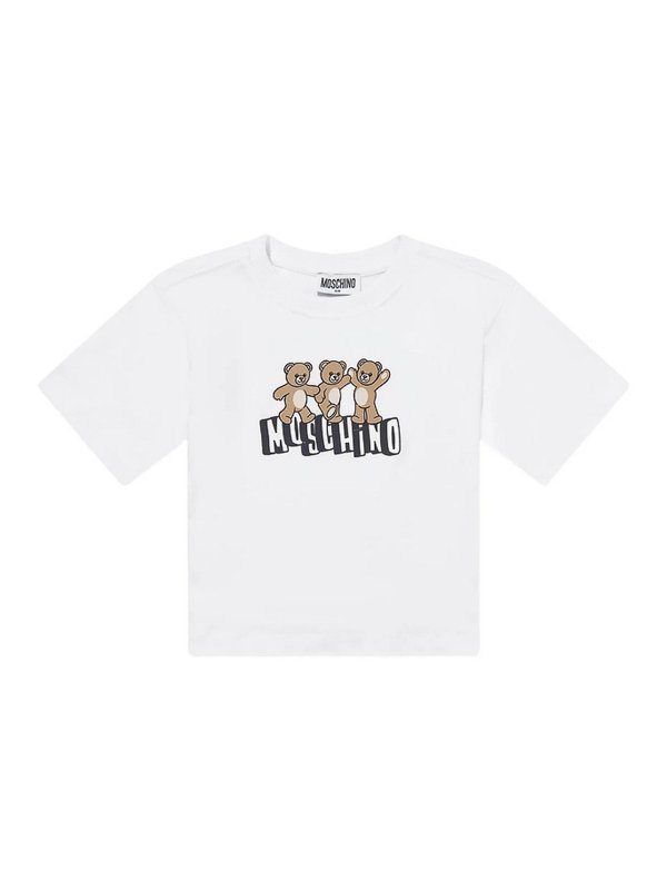 MOSCHINO: T-shirts - T-Shirt - Weiß