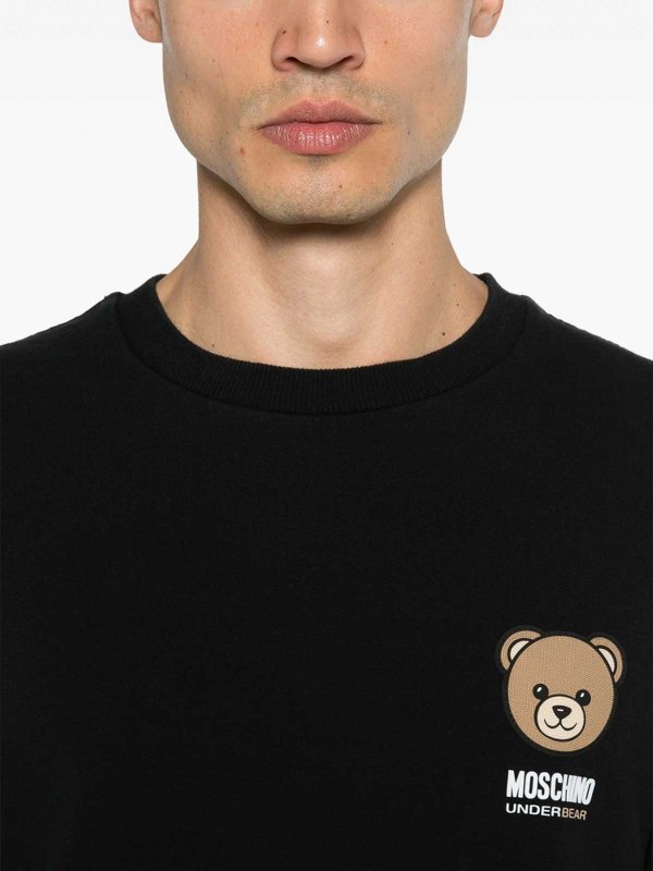 スウェットシャツ/セーター - 黒 shop online: MOSCHINO