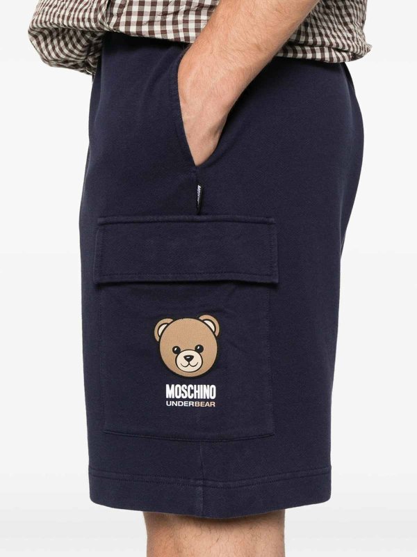 MOSCHINO: トラウザーショーツ online - ショートパンツ - ブルー