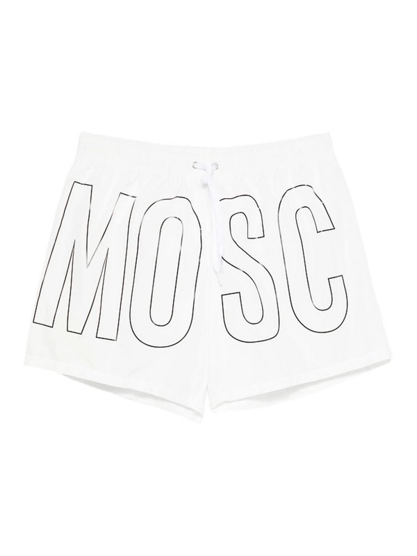 MOSCHINO: Badeanzüge und Badehosen - Badehose - Weiß