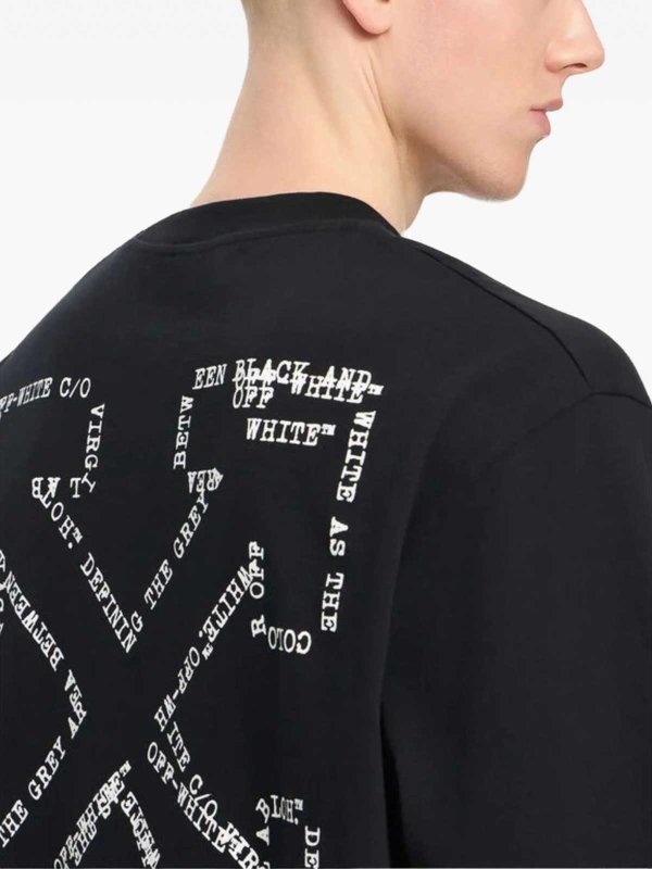 OFF-WHITE: T-shirts online - T-Shirt - Schwarz