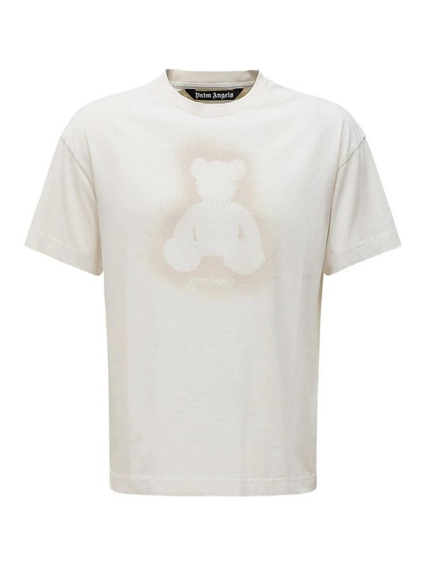Palm Angels: T-shirts - T-Shirt - Weiß