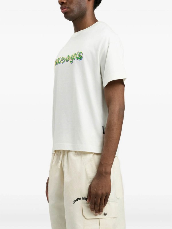 Palm Angels: T-shirts online - T-Shirt - Weiß