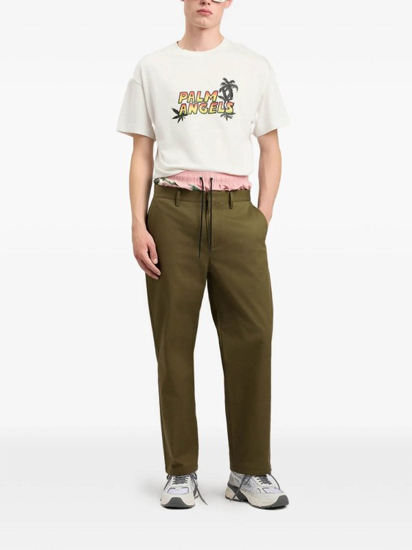 The Best Shops Palm Angels: T-shirts - T-Shirt - Weiß