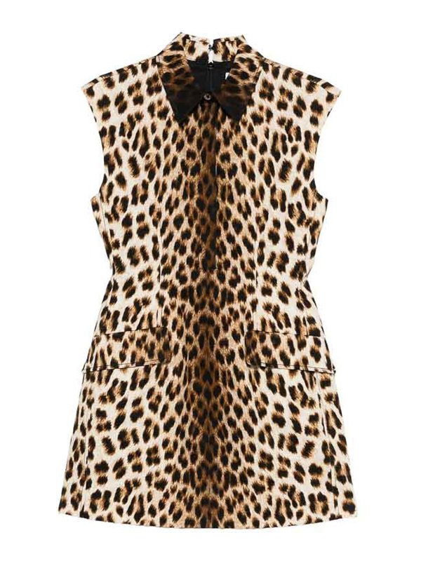 SPORTMAX: ニーレングスドレス - 膝丈ドレス - ヌードカラー