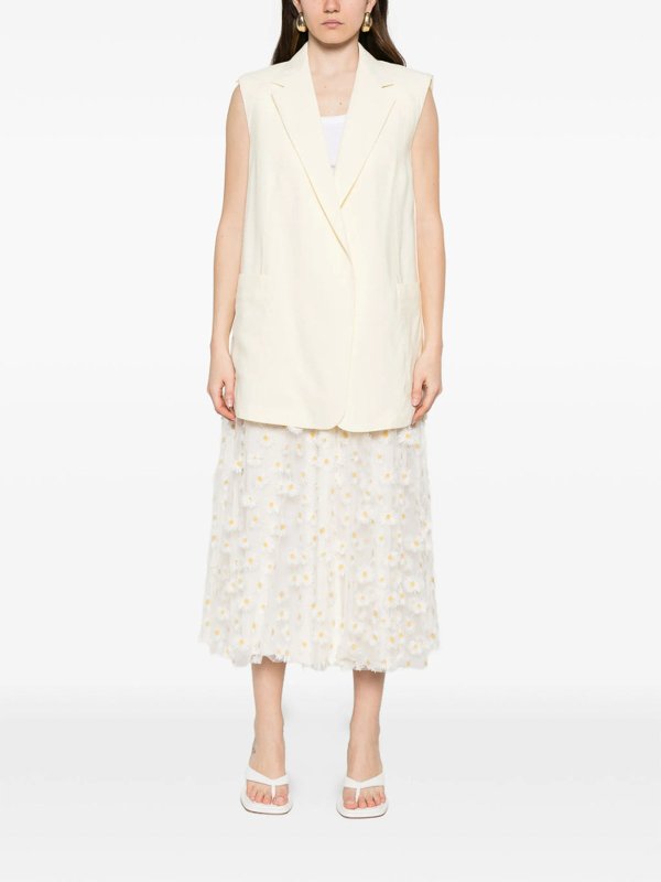 The Best Shops SPORTMAX: Chalecos  - Chaleco - Blanco