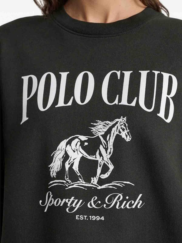 Rundhalspullover - Grau shop online: SPORTY & RICH