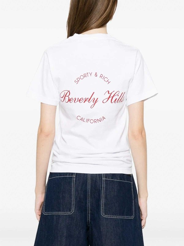 T-Shirt - Weiß shop online: SPORTY & RICH