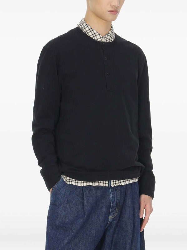 STUDIO NICHOLSON buy online Rundhalspullover - Schwarz