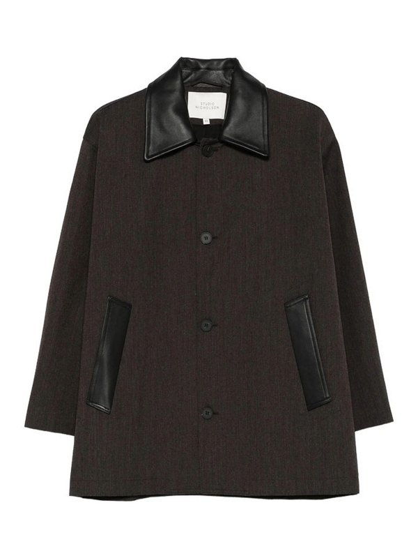 STUDIO NICHOLSON: leather coats - Leather Outerwear