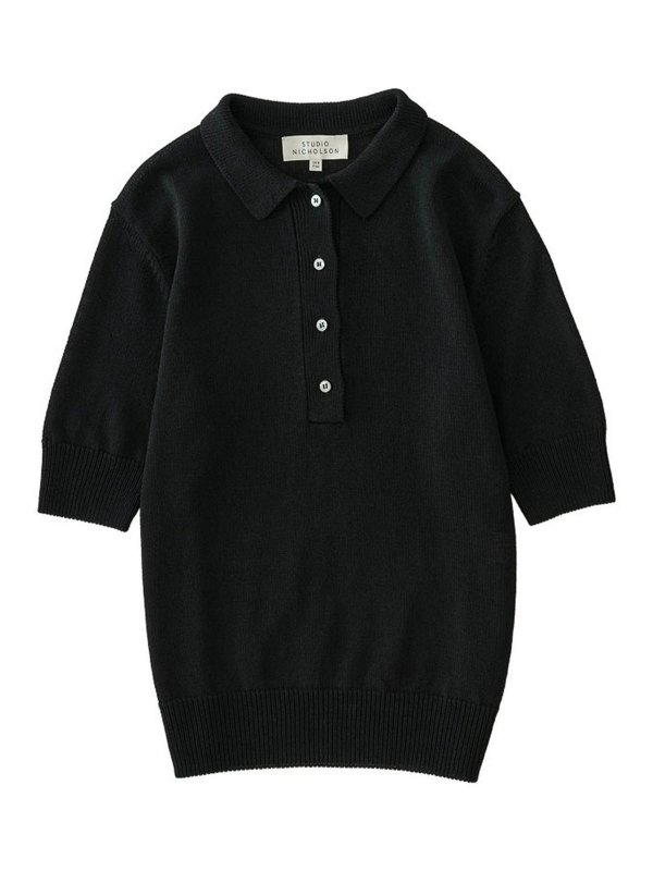 STUDIO NICHOLSON: Pull col rond - Pull Col Rond - Noir