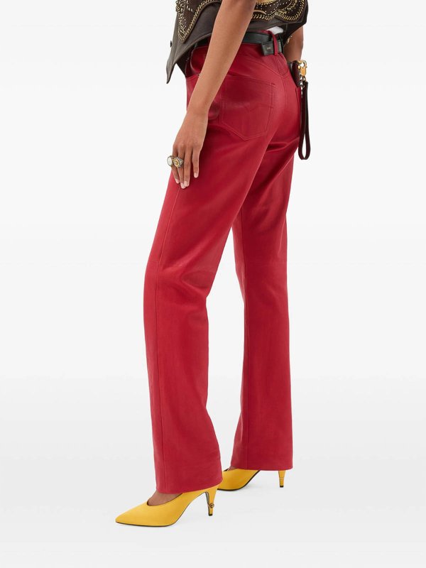 Leather Pant shop online: VERSACE