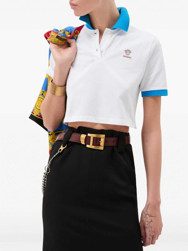 The Best Shops VERSACE: Pull col rond - Pull Col Rond - Blanc