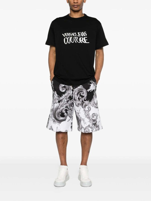 ショートパンツ - 黒 shop online: Versace Jeans Couture