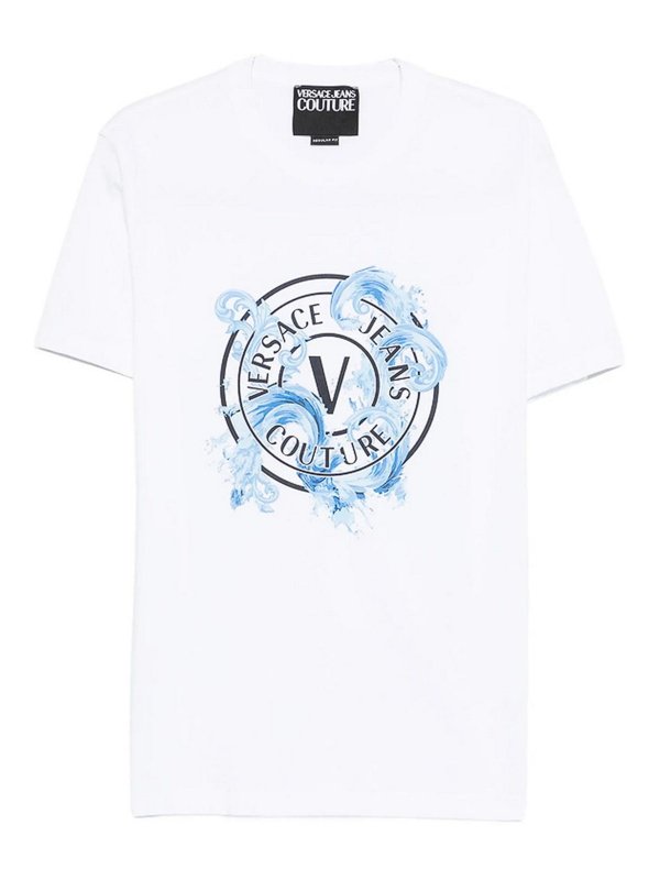 Versace Jeans Couture: T-shirts - T-Shirt - Weiß