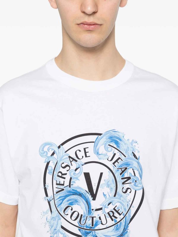 The Best Shops Versace Jeans Couture: T-shirts - T-Shirt - Weiß