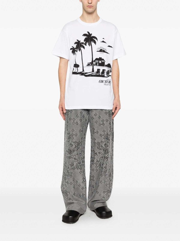 T-Shirt - Weiß shop online: Versace Jeans Couture