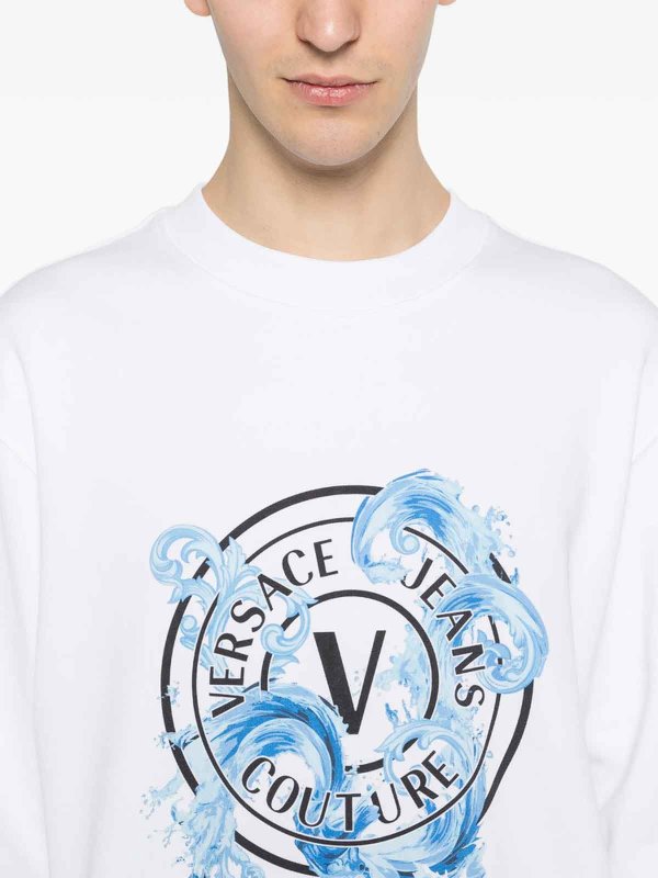 Versace Jeans Couture: スウェット＆セーター online - スウェットシャツ/セーター - 白