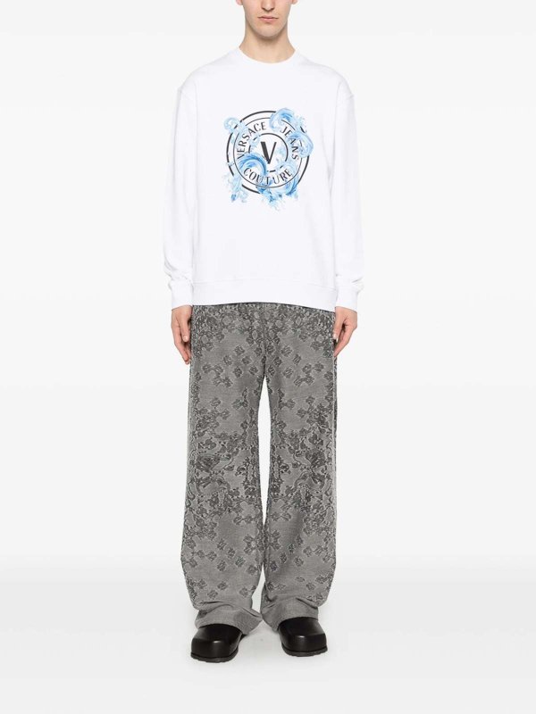 The Best Shops Versace Jeans Couture: スウェット＆セーター - スウェットシャツ/セーター - 白
