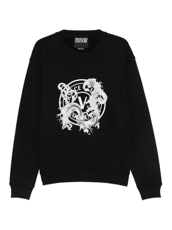 Versace Jeans Couture: スウェット＆セーター - スウェットシャツ/セーター - 黒