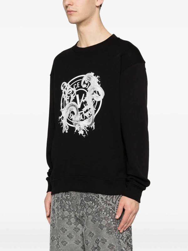 Versace Jeans Couture: スウェット＆セーター online - スウェットシャツ/セーター - 黒