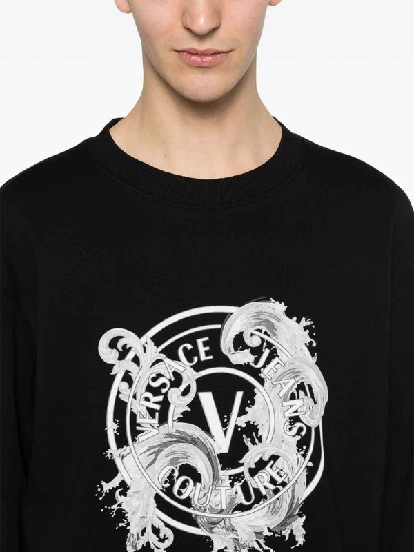 スウェットシャツ/セーター - 黒 shop online: Versace Jeans Couture