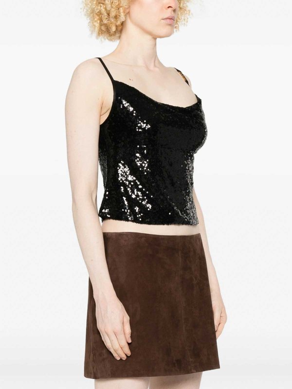 The Best Shops Versace Jeans Couture: トップス＆タンクトップ - トップ/タンクトップ - 黒