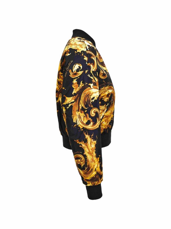 膝丈コート - 黒 shop online: Versace Jeans Couture