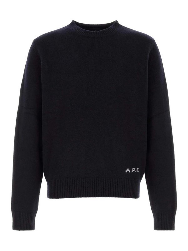 A.P.C.: Pull col rond - Pull Col Rond - Bleu