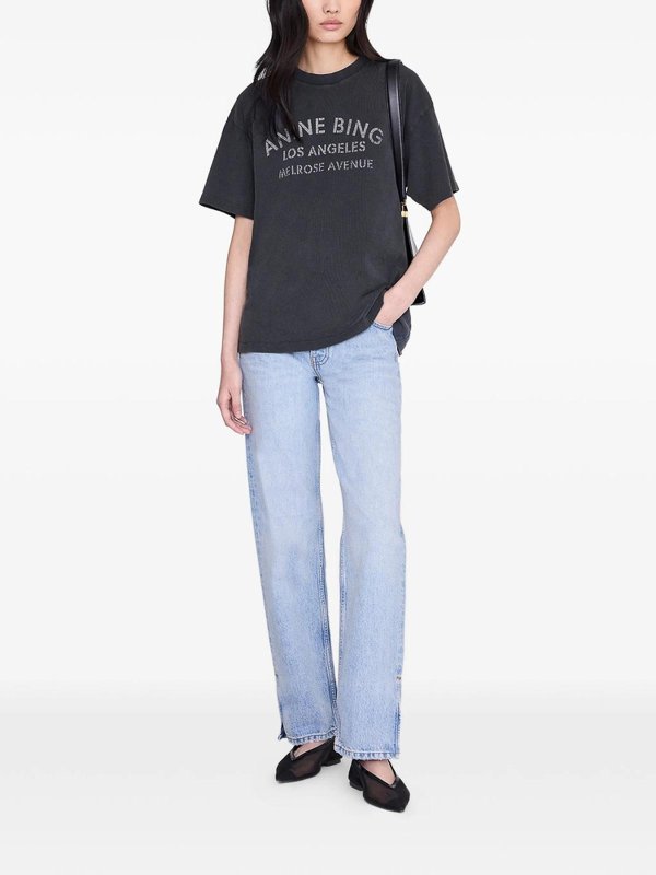 T-Shirt - Schwarz shop online: ANINE BING