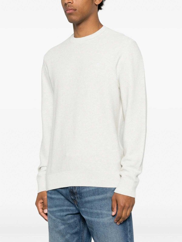 Rundhalspullover - Grau shop online: CALVIN KLEIN