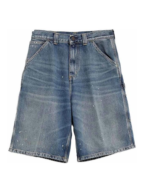 CARHARTT: トラウザーショーツ - ショートパンツ - ブルー