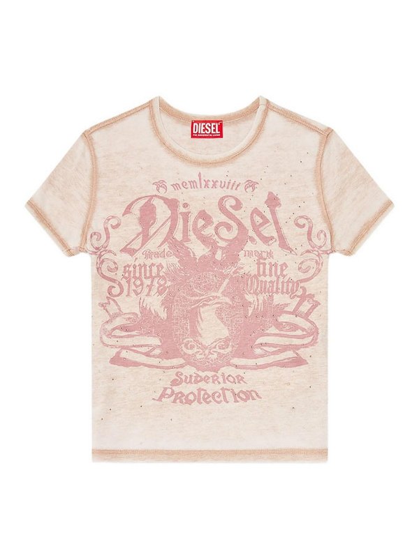 DIESEL: T-shirts - T-Shirt - Nude