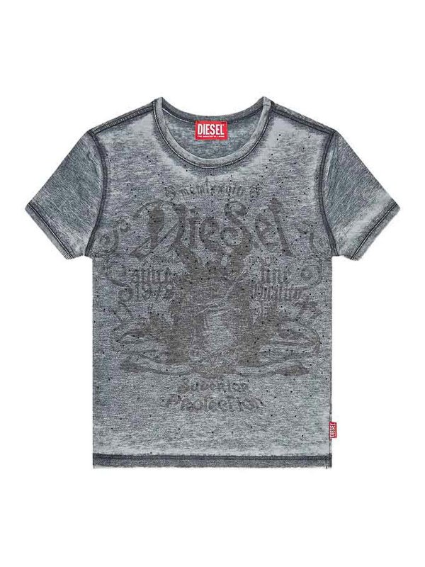 DIESEL: T-shirts - T-Shirt - Grau