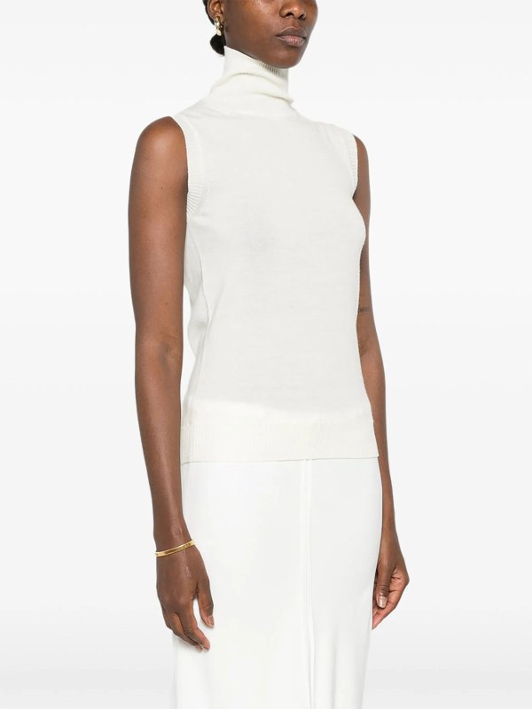 The Best Shops SPORTMAX: Strickpullover mit Rundhalsausschnitt - Rundhalspullover - Nude