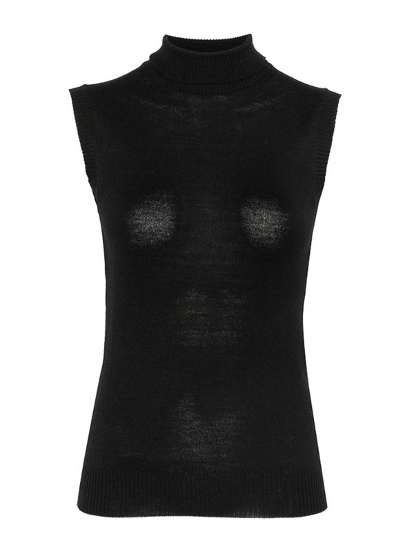 SPORTMAX: クルーネック - クルーネック - 黒