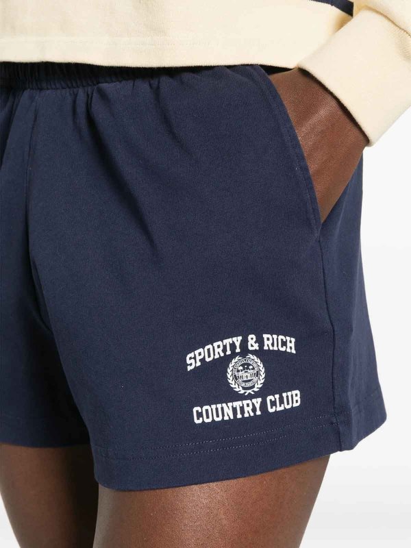 The Best Shops SPORTY & RICH: Hosen Shorts - Shorts - Blau