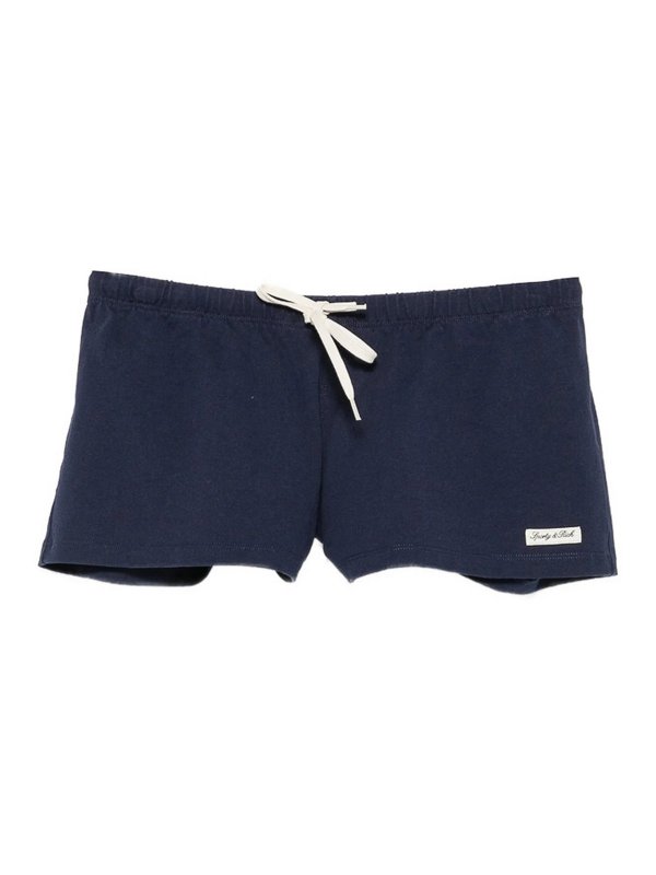 SPORTY & RICH: Hosen Shorts - Shorts - Blau