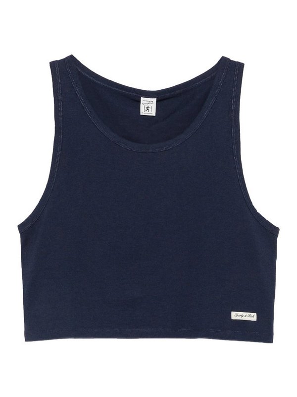 SPORTY & RICH: Tops und Tank Tops - Top - Blau