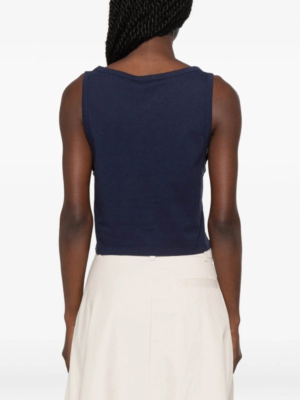 The Best Shops SPORTY & RICH: Tops und Tank Tops - Top - Blau