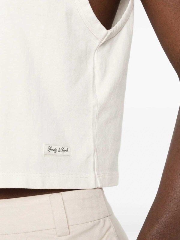 The Best Shops SPORTY & RICH: Tops und Tank Tops - Top - Hellbeige