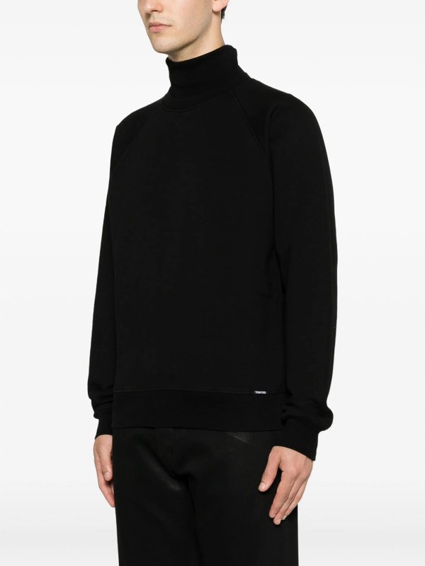 クルーネック - 黒 shop online: TOM FORD