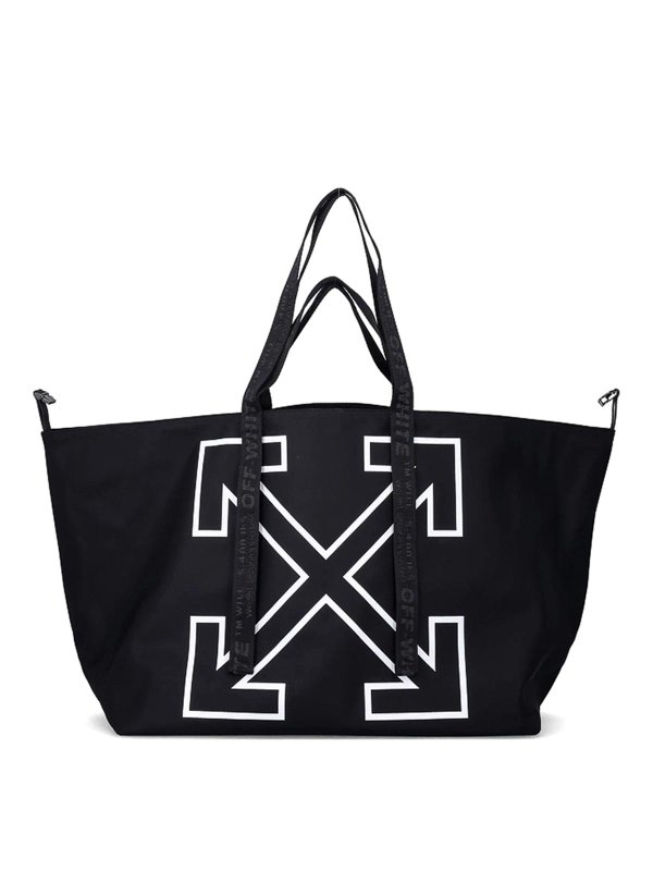 OFF-WHITE: Handtaschen - Shopper - Schwarz