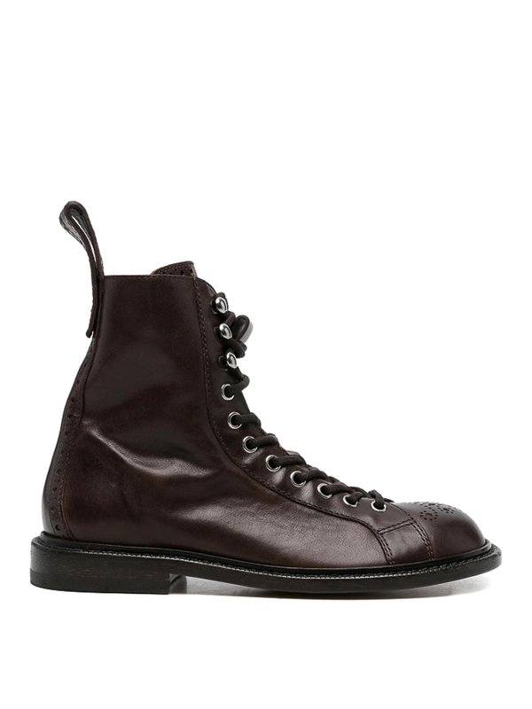 VERSACE: Stiefeletten - Stiefeletten - Braun