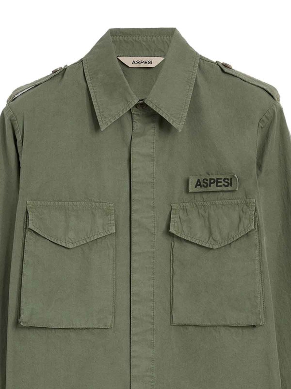 ASPESI: Camisas online - Camisa - Verde