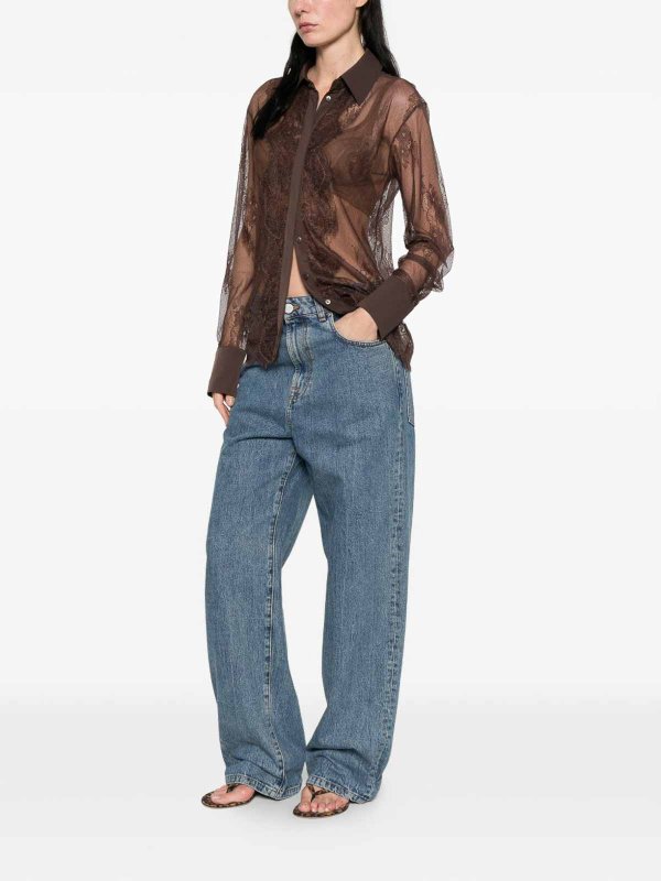 BLUGIRL buy online シャツ - ダークブラウン