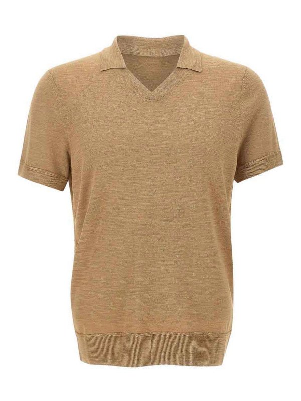 BOSS CAMEL: Pull col rond - Pull Col Rond - Beige