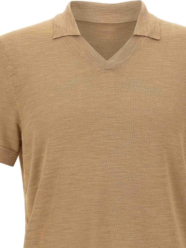 BOSS CAMEL: Pull col rond online - Pull Col Rond - Beige