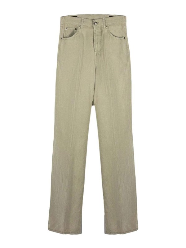 DONDUP: Jeans Rectos - Vaqueros Rectos - Verde
