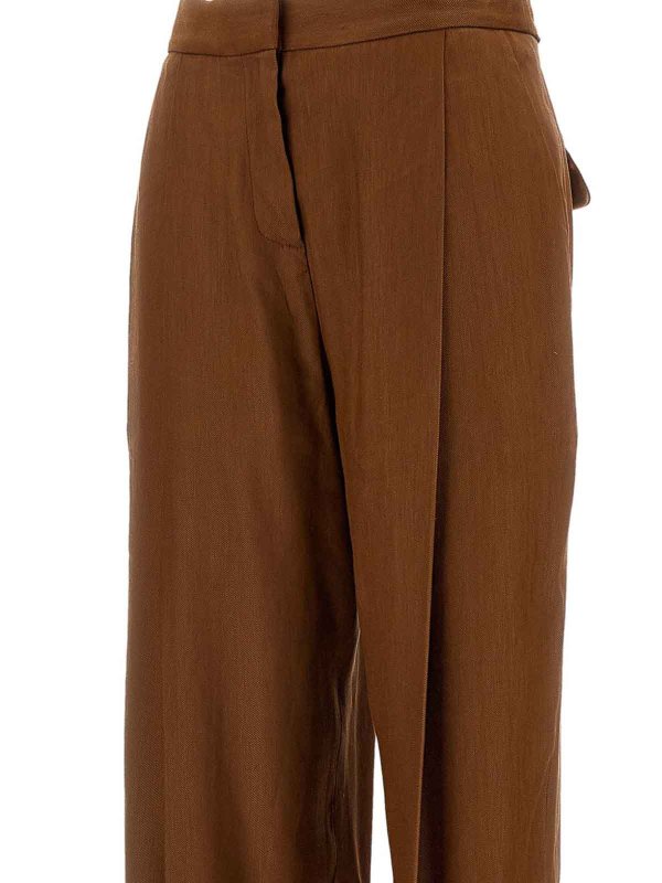 ELISABETTA FRANCHI: カジュアルトラウザー online - カジュアルパンツ - ブラウン